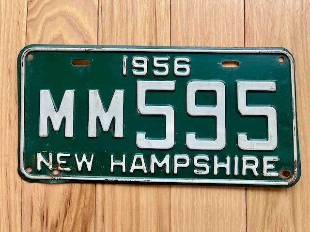 1956 New Hampshire License Plate