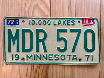 1971/72/73 Minnesota License Plate