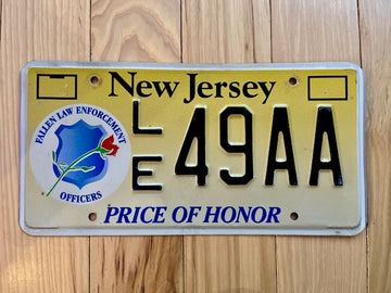 New Jersey Law Enforcement Memorial License Plate
