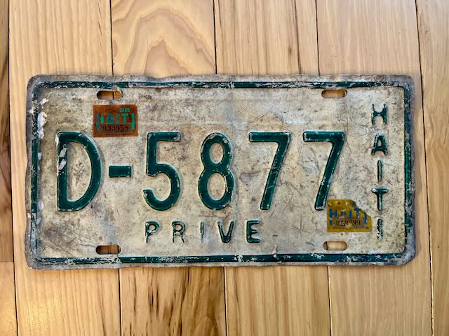 1996 Haiti Prive/Private License Plate