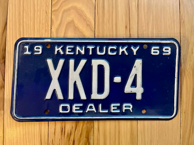 1969 Kentucky Dealer License Plate