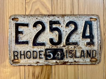 1954 Rhode Island License Plate
