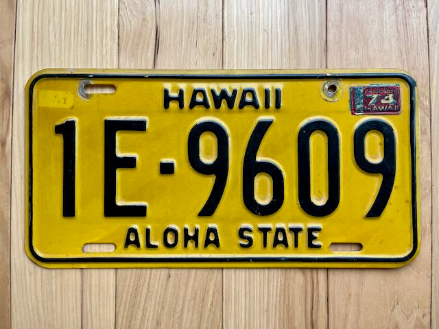 1974 Hawaii License Plate