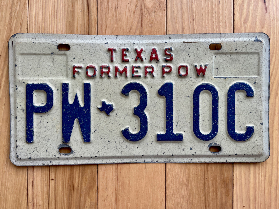 Texas Former P.O.W. License Plate
