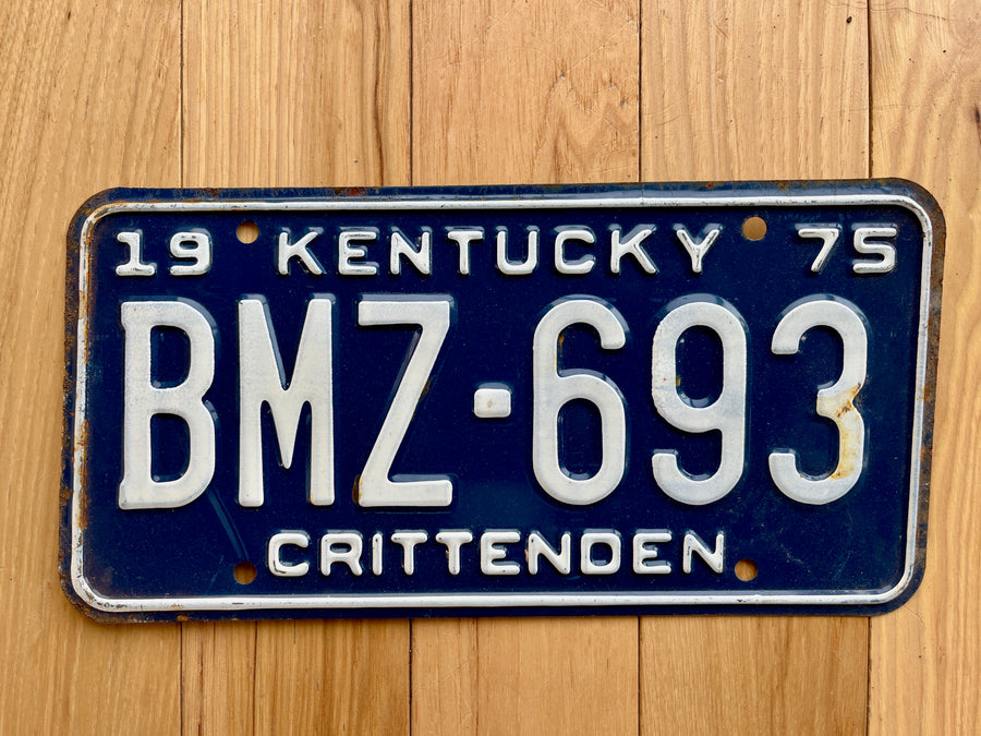 1975 Kentucky Crittenden County License Plate