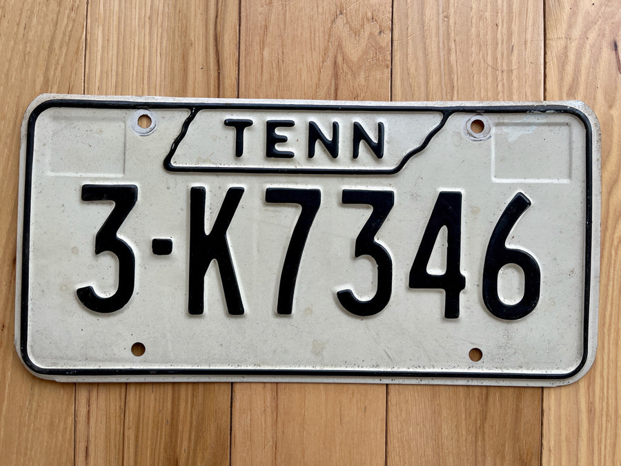 Tennessee License Plate