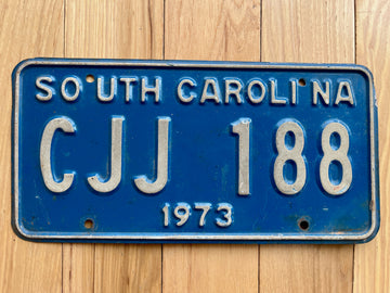 1973 South Carolina License Plate