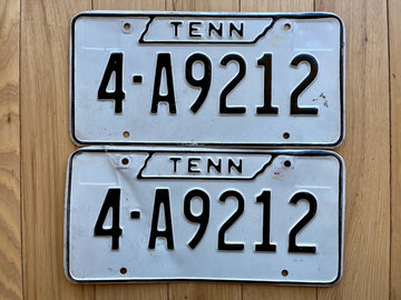 Pair of Tennessee License Plates