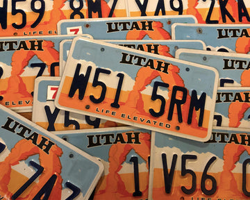 Utah Delicate Arch License Plate