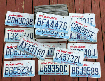 100 Washington State Craft Condition License Plates